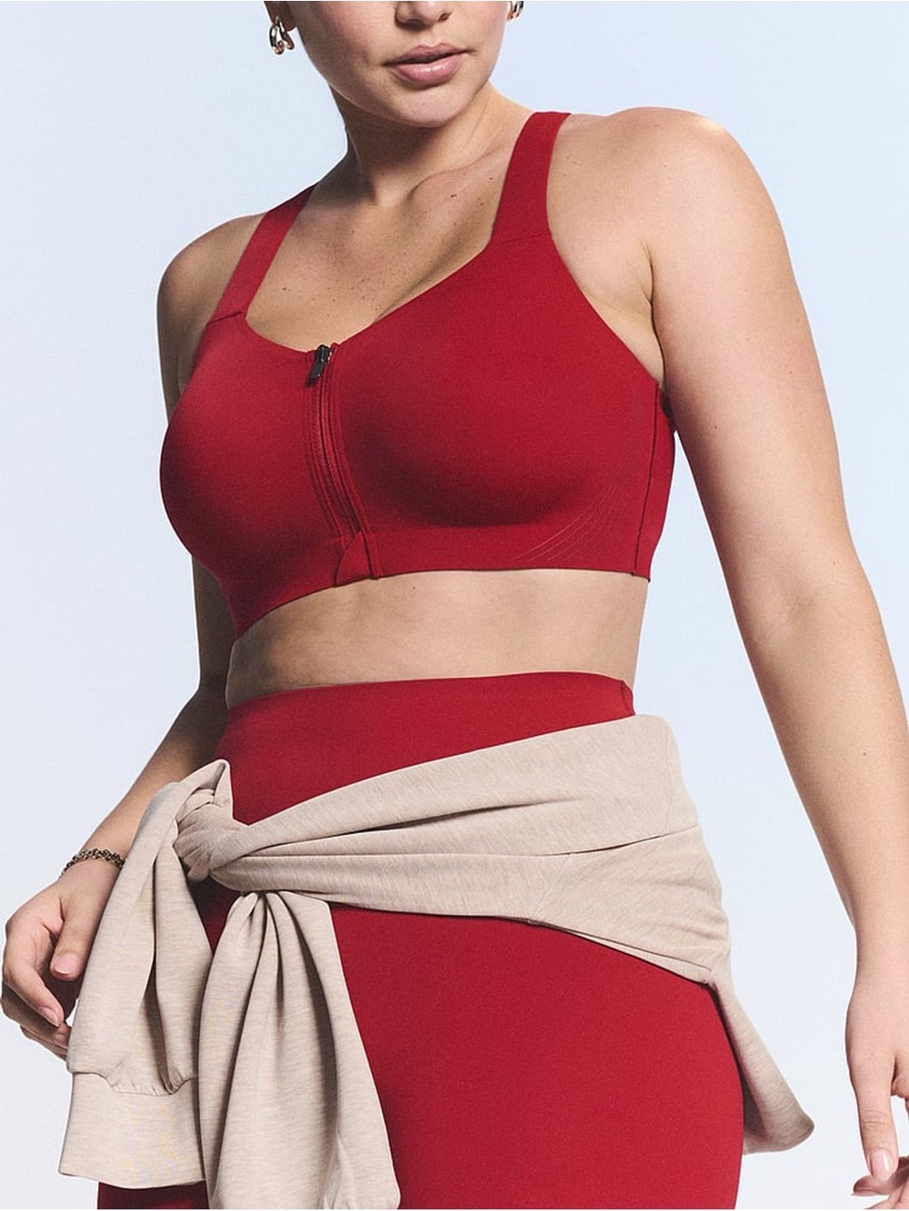 Victoria’s Secret VSX Knockout Front Close Sports Bra 38DD Red NWT High Impact